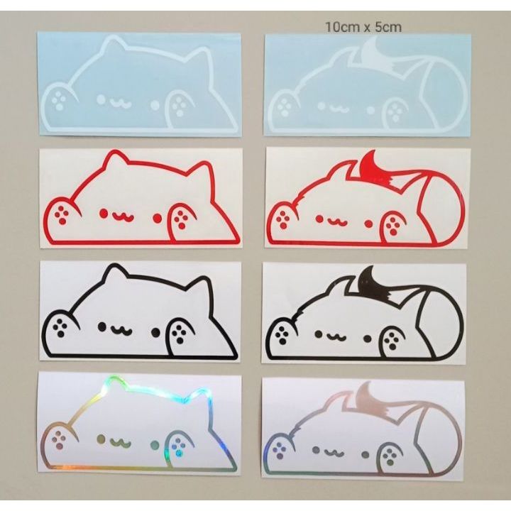 Stiker Lucu BONGO CAT Sticker Motor Cutting Viral Stiker Motor BEAT VARIO NMAX AEROX PCX MIO SCOOPY