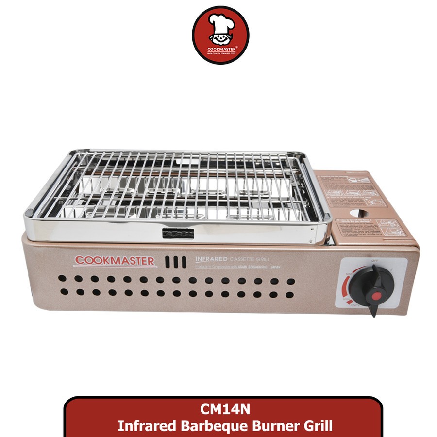Kompor Grill Pemanggang Daging BBQ Portable Gas Butane Cookmaster