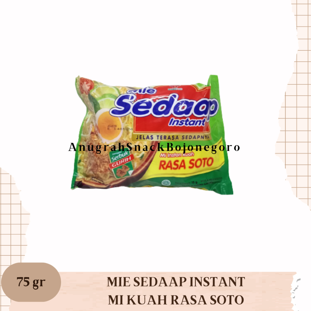 

Mie Sedap Instant Kuah Rasa Soto 75gr