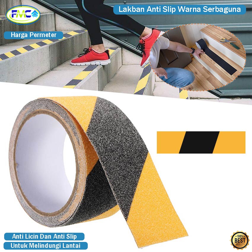 Lakban Anti Slip Lantai Tangga Stiker Tape Safety Stiker Serbaguna Solatip Lantai Kamar Mandi