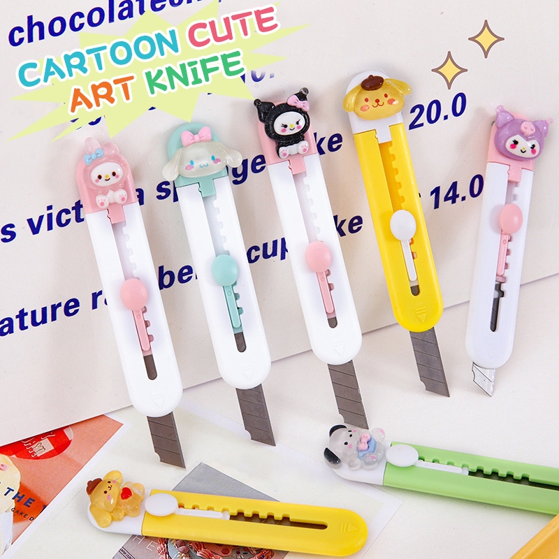 

COD✨Pemotong Kertas Kantor Sanrio Kartun Lucu Kreatif Kecil Cute Pemotong Utilitas Portabel Untuk Alat Tulis Impor -Yinmer