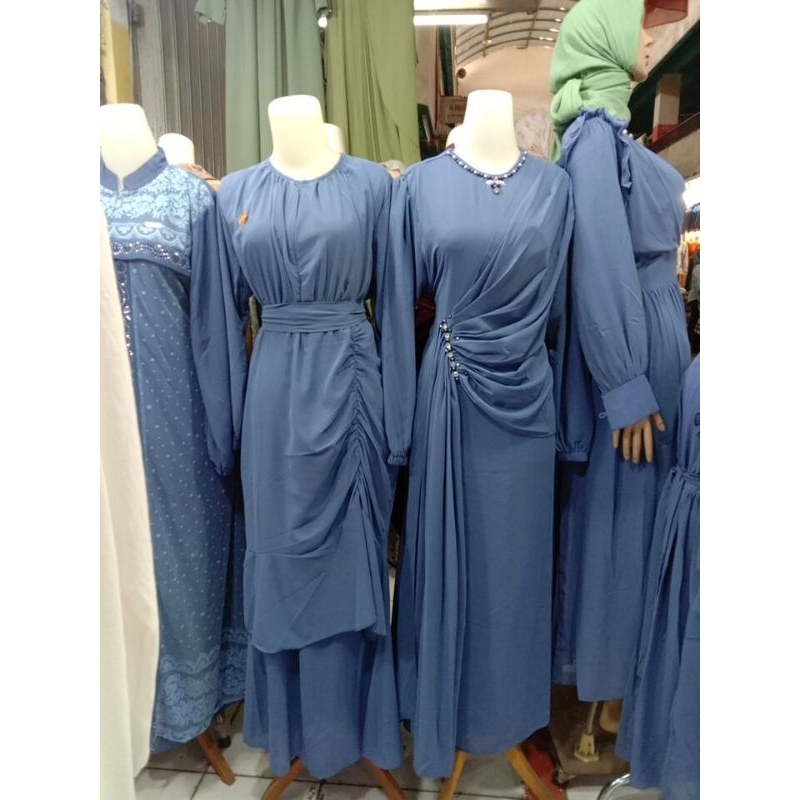 gamis duyung bahan sruti