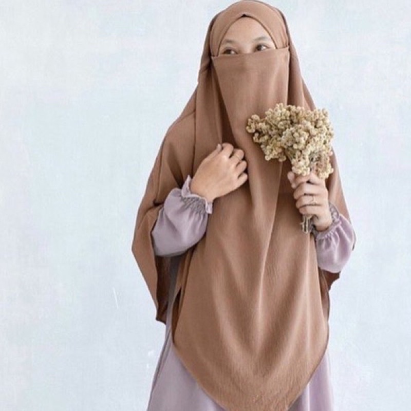 FRENCH KHIMAR CRINKLE AIRFLOW || HIJAB JIBAB BERGO FRENCH KHIMAR || BERGO CRINKLE JUMBO SYAR'I || HI