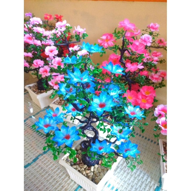 bunga bonsai SUYOK tinggi 40cm aesthetic /bonsai elastis/hiasan meja/ruang tamu/