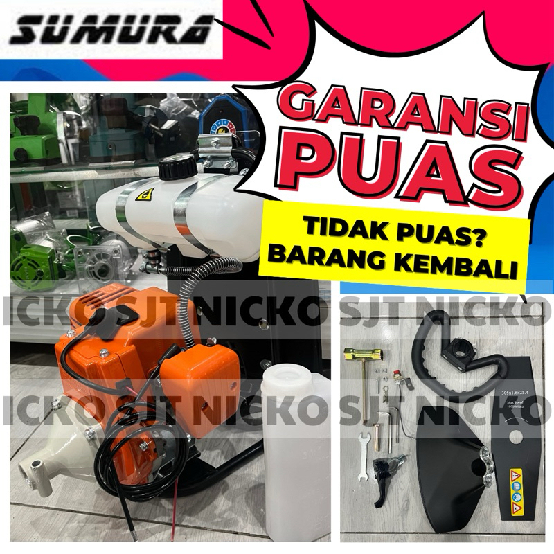 portable brush cutter sumura bg328 bg 328 / Tesla BG 328 mesin potong rumput gendong brus cuter 2 ta