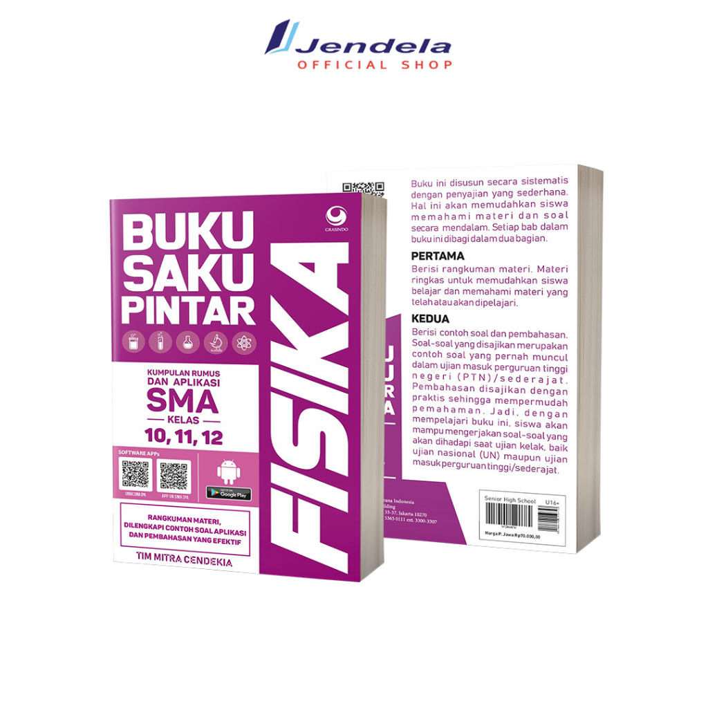 Buku Saku Pintar Fisika Kumpulan Rumus dan Aplikasi SMA MA Kelas 10 11 12