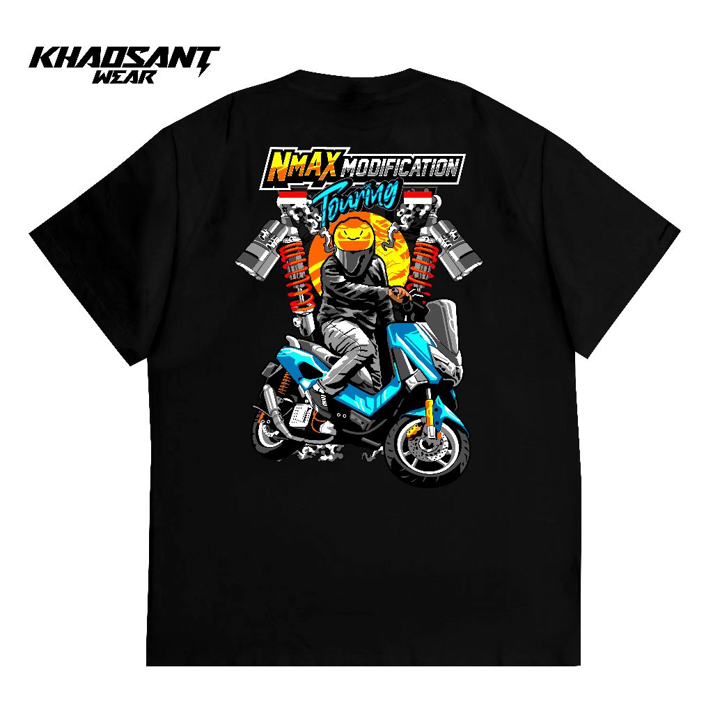 KHAOSANT Kaos Yamaha NMAX Modification Touring Proper Kaos Motor Otomotif Racing Keren Pria Wanita