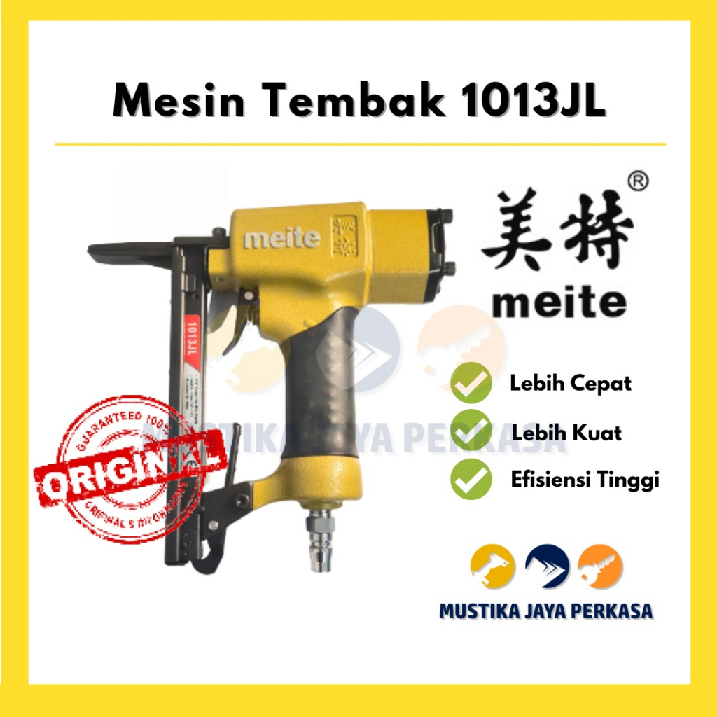 Mesin Staples Tembak 1013JL Moncong Panjang Meite Untuk Rangka Divan Sofa 1013 Kokot Besi