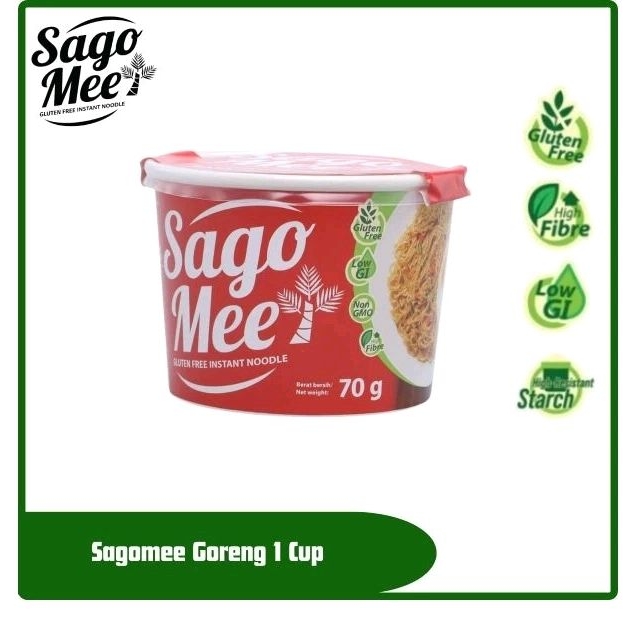 

SAGO MEE CUP MIE GORENG MIE INSTAN SAGOMEE ENAK SEHAT GLUTEN FREE