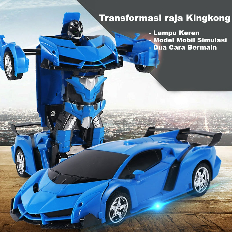 Mobil Remot Trasformer Mobil Mainan Anak Anak Mobil Remot RC Transformer / Mobil Remot Jadi Robot Ba