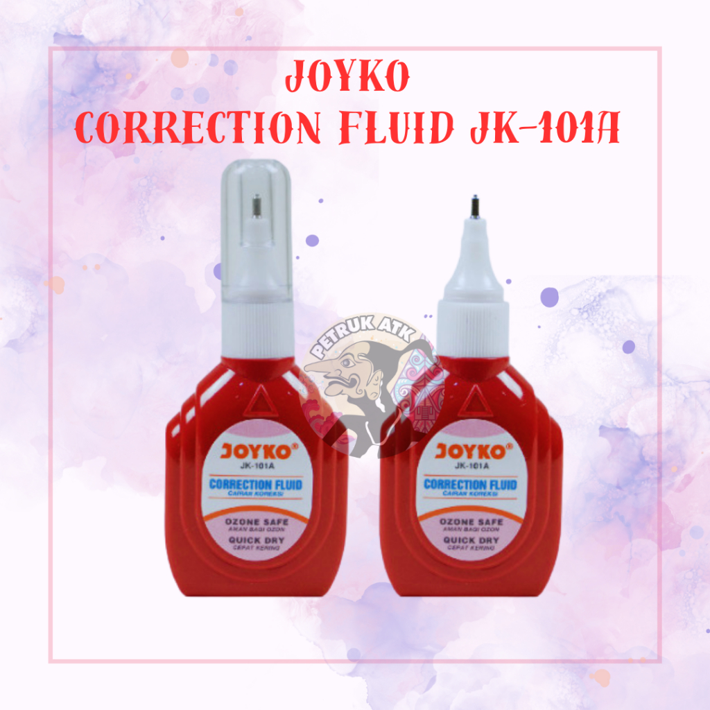 

[PCS] CORRECTION FLUID JOYKO JK-101A (UJUNG BESI) 10 ML