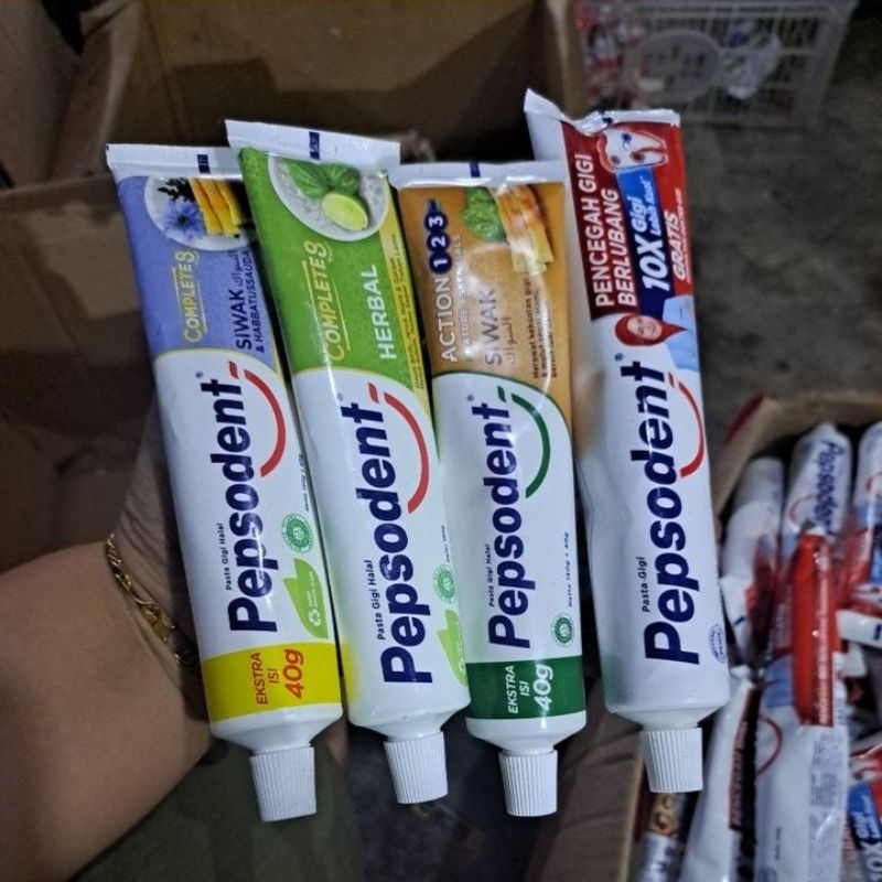 Pepsodent pasta gigi all ukuran  sbgai tnp dus all varian