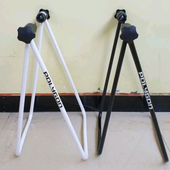 Standart Paddock Jagang Merek Polygon | Untuk Sepeda Ukuran "26-28" - Hitam, Putih