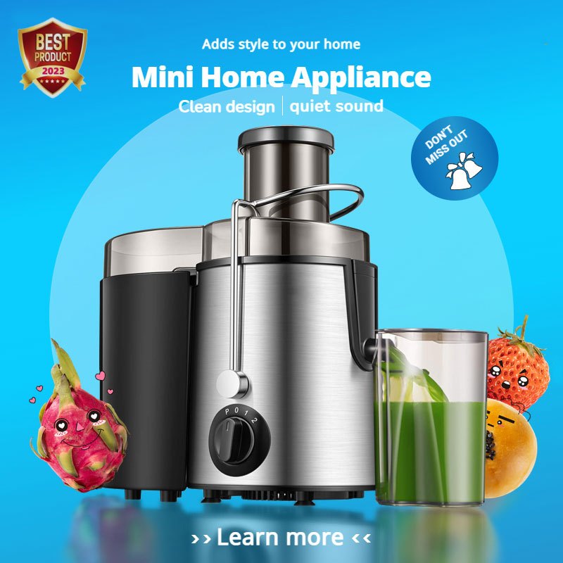 Juicer Philips tanpa ampas Blender penggunaan di rumah mesin jus multifungsi portable Slow Juicer Ex