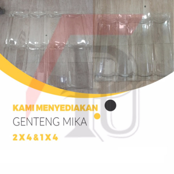 Genteng Transparan Genteng Mika Atap Transparan 2x4