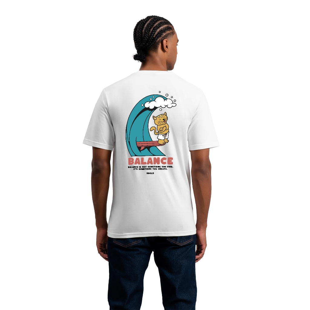 Kaos Pria Lengan Pendek Distro WafBal Ribsgold Tshirt Cotton Katun Lembut Strech  GRH