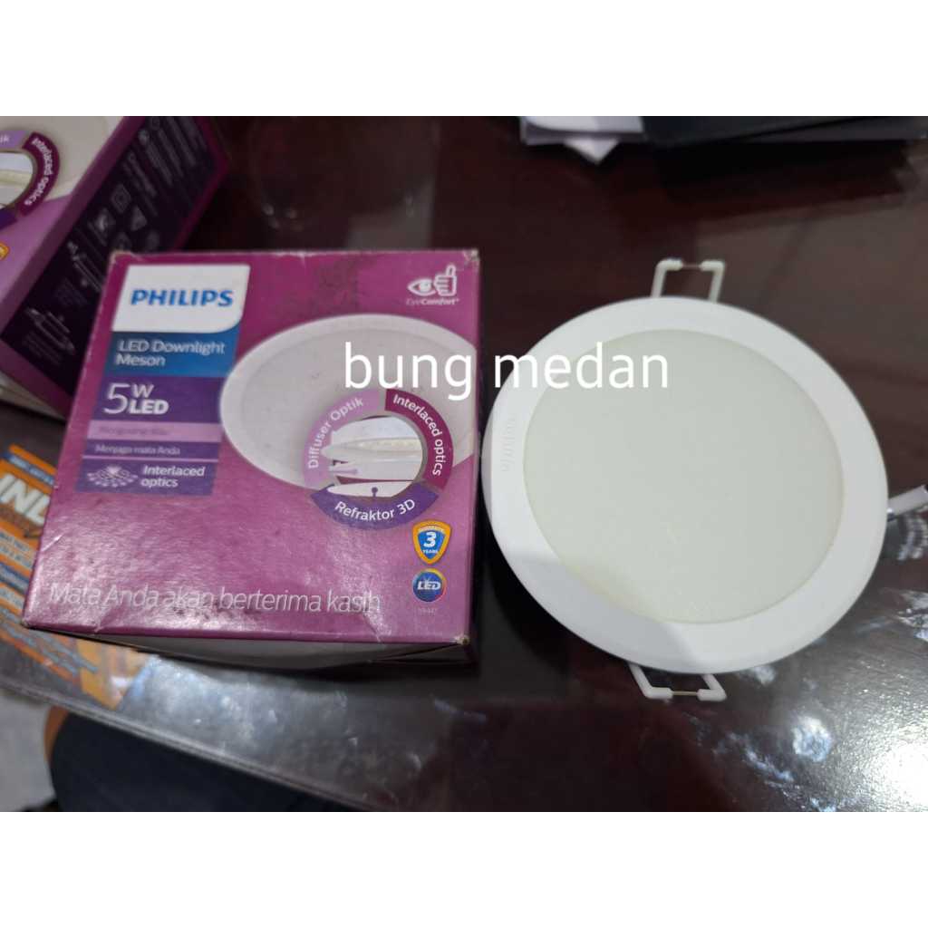 Lampu Led PHILIPS MESON 5w 5 Watt Tanam PANEL DOWNLIGHT BULAT