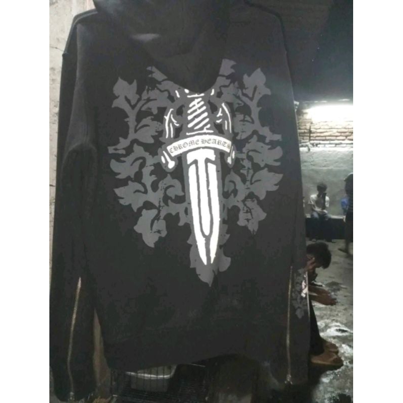 link co hoddie chrome heart second