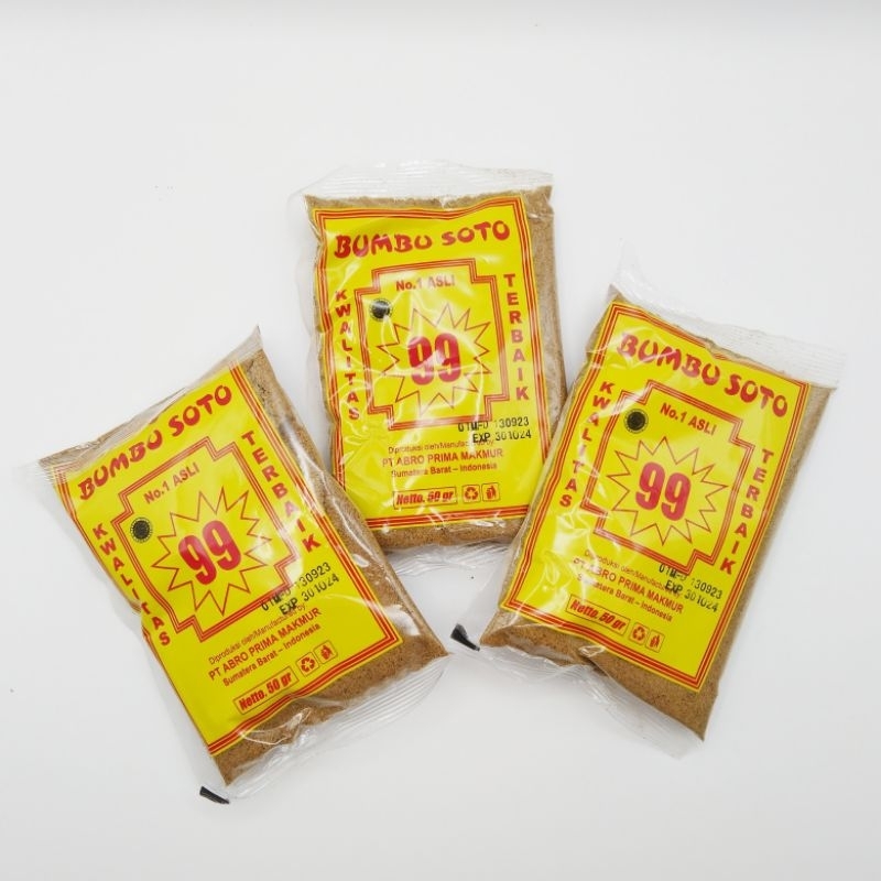 

Bumbu Soto 99 Khas Minang (Paket 3 pcs)
