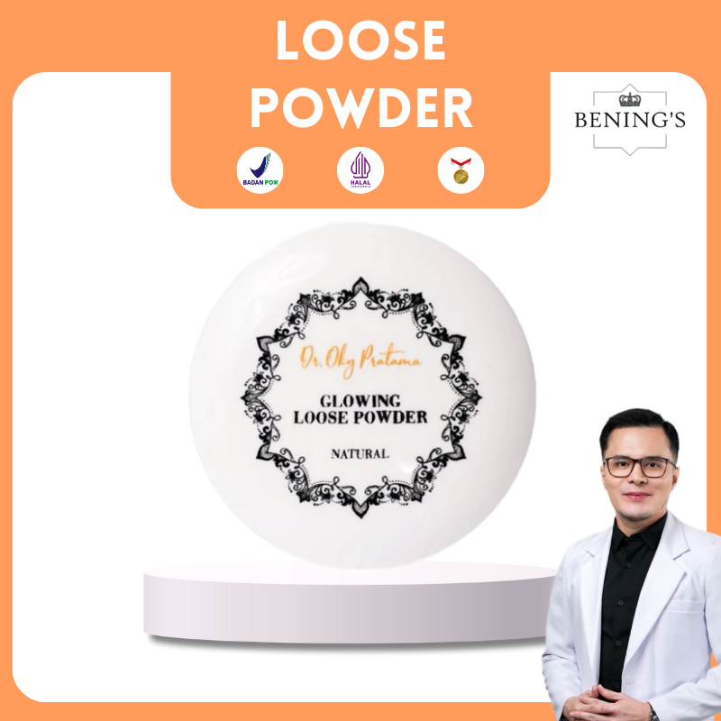 GLOWING LOOSE POWDER BENINGS SKINCARE / BEDAK TABUR BENINGS CLINIC