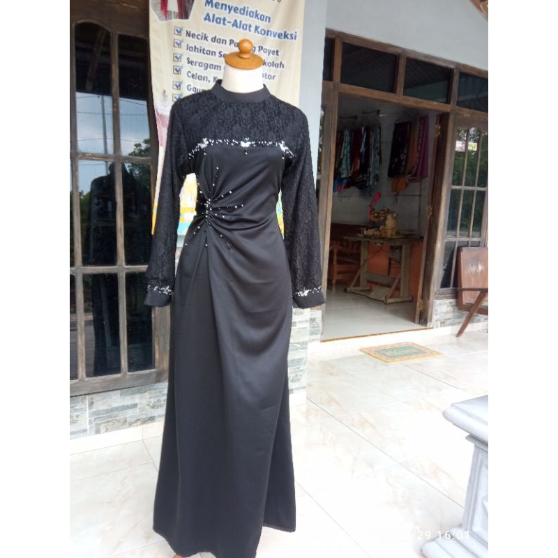 dress buat kondangan bahan maxmara roberto cavali