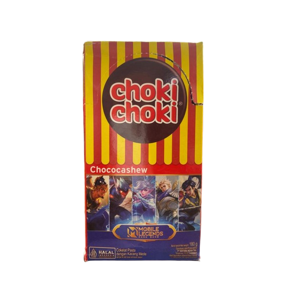 

Choki choki choco cashew / Coklat Choki-choki / 1 box isi 20pcs @10gr