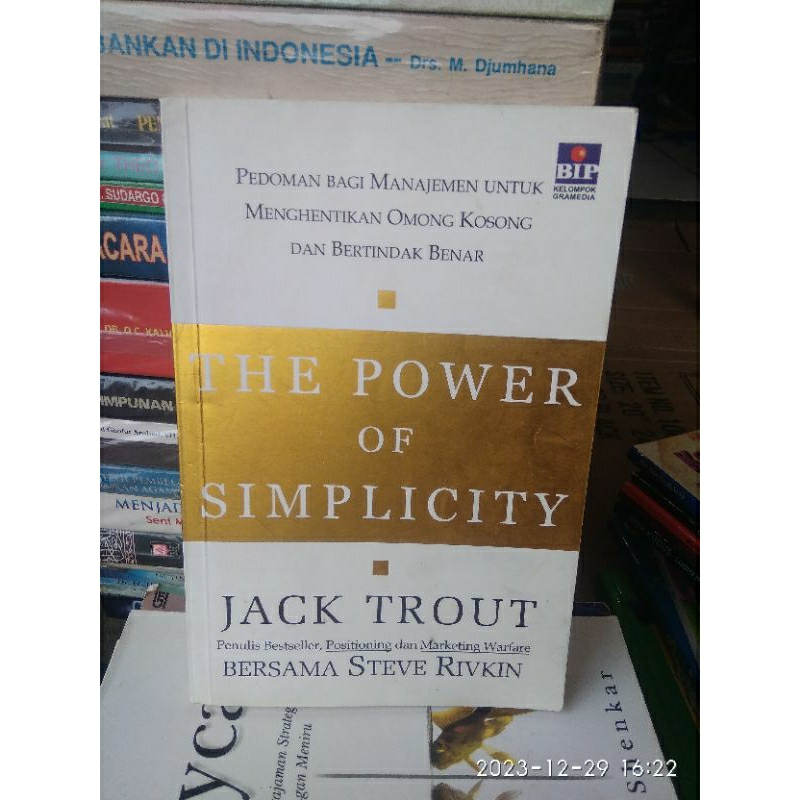 ORIGINAL THE POWER OF SIMPLICITY Jack Trout