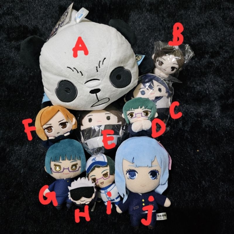nuigurumi plush jujutsu kaisen pamda miwa maki riko mame gojo