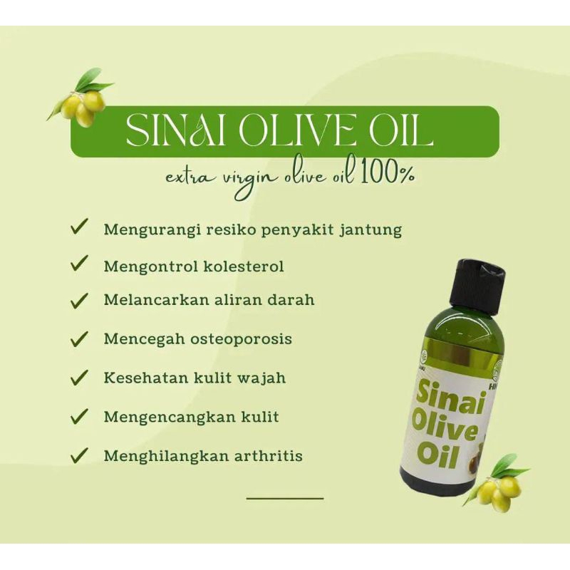 

Sinai extra virgin olive oil minyak zaitun HNI HPAI