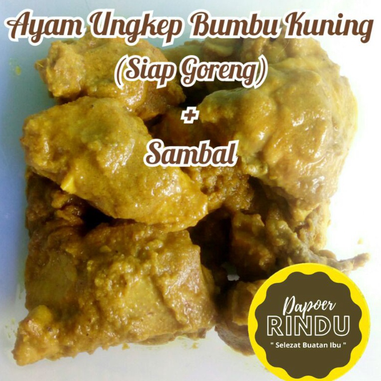 

READY STOK Ayam Ungkep Bumbu Kuning 1 ekor