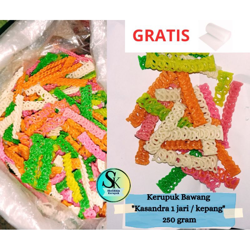 

Kerupuk Seblak Rantai Warna 250 gram / Kerupuk Kepang / Kerupuk Bawang / Kerupuk rantai / Kerupuk rante / Kerupuk mentah