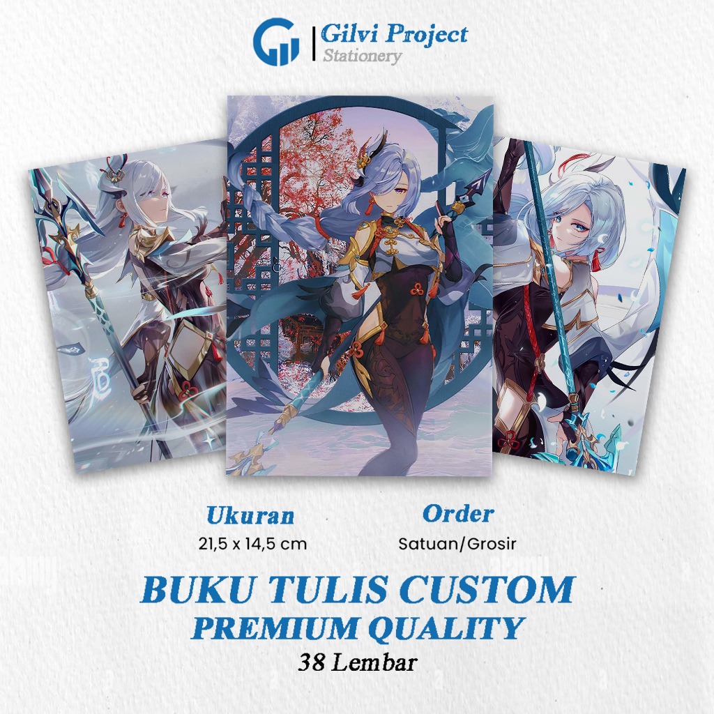 

Buk Tulis Shenhe Genshin Impact / Buku Tulis Sekolah / Buku Tulis Catatan Notes Agenda Planner Jurnal Notebook Anime