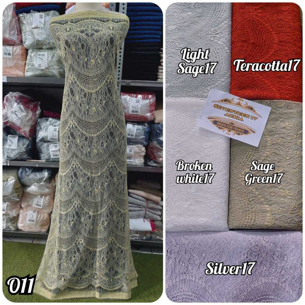 BROKAT Kebaya Chantily,  Bahan Brukat Santili, Kebaya Bali TRENDD