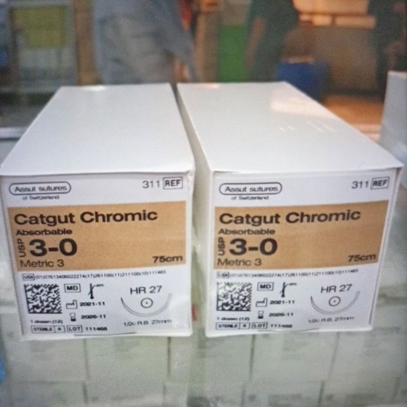 catgut chromic 3/0 taper