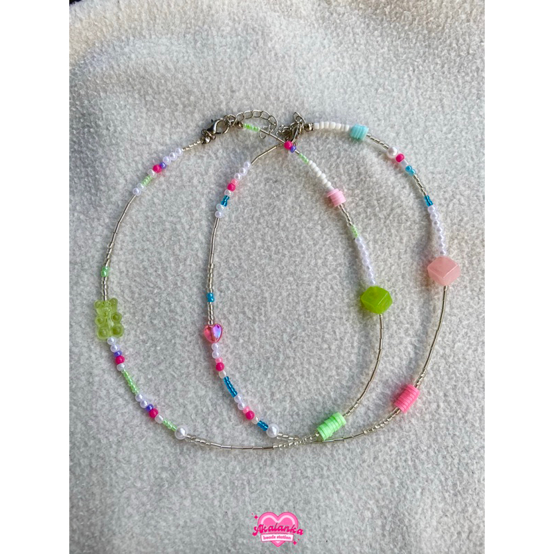 Dicey Necklace / Kalung / Manik-manik korea