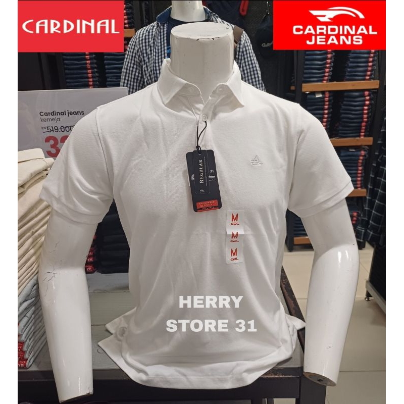 KAOS WANGKY CARDINAL CDL REGULER PUTIH POLOS