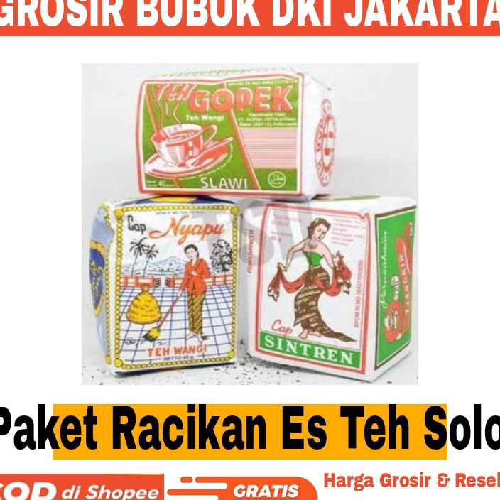 

KODE 77 Racikan Es Teh Solo Paket 3 Teh Tubruk Khas Teh Solo Teh