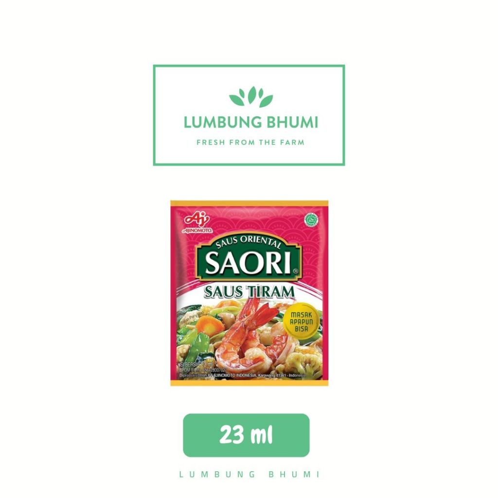 

SAORI Saus Tiram 23 ml 1 Pcs - Lumbung Bhumi