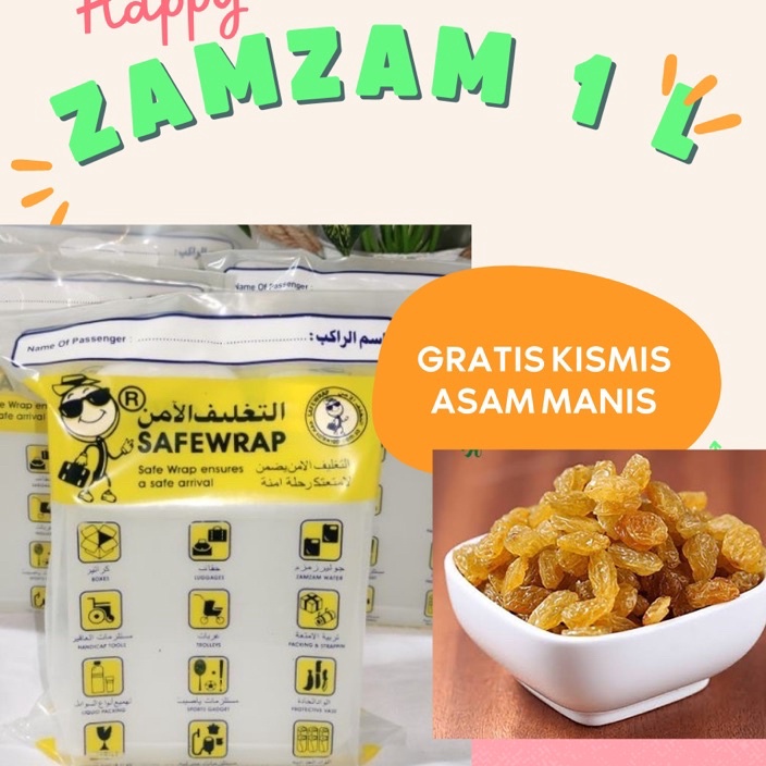 

ZAMZAM 1 liter Harga Grosir Free Kismis