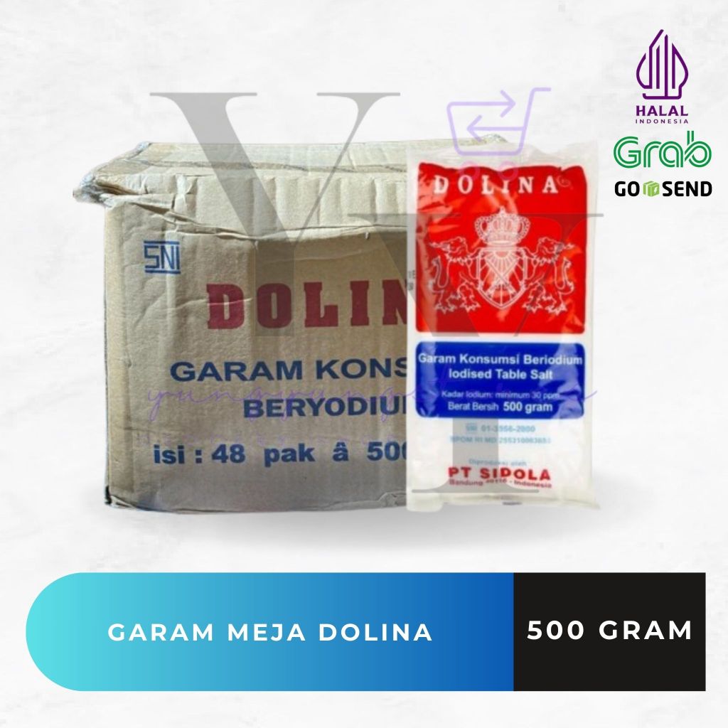 

1 Dus Isi 48 Bungkus Garam Meja Dolina 500 gram