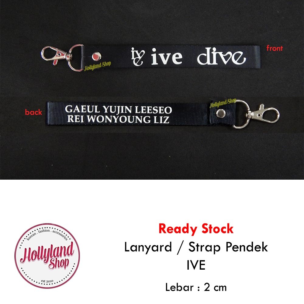 

Lanyard Strap Gantungan Tali Pendek Kpop IVE dive unofficial