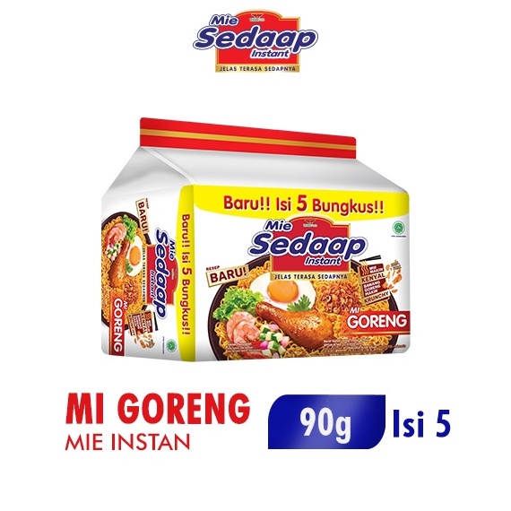 

MURAH LEBAY Sedaap Mie Instan Goreng Isi 5 Bag 9 gr