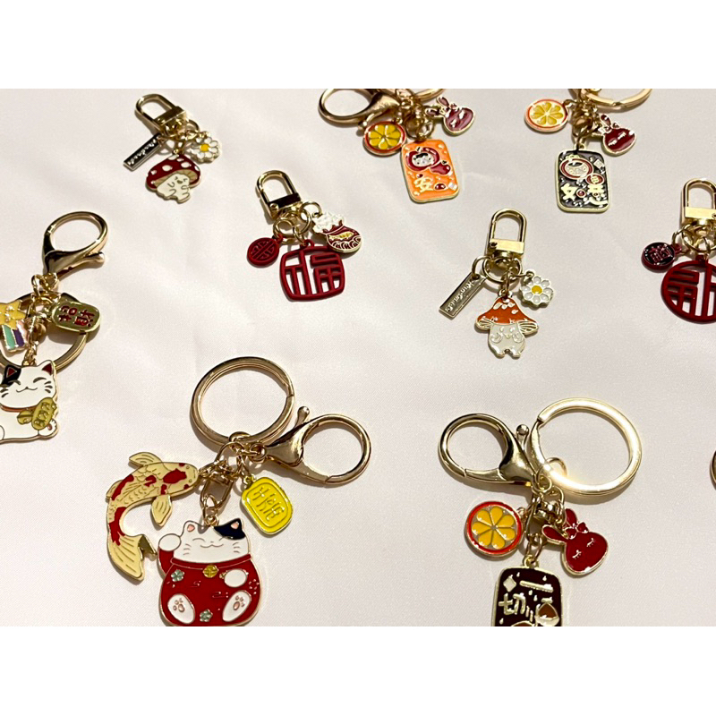 Gantungan Kunci/Keychain, Gantungan Tas/Bag chram, Maneki Neko, Omamori