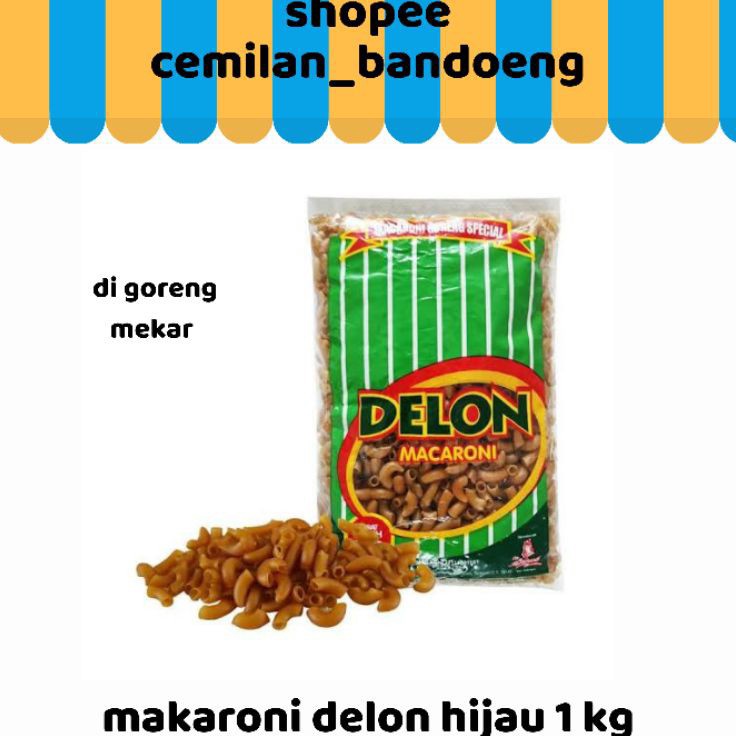 

COD Makaroni delon hijau makaroni mekar 1 kg