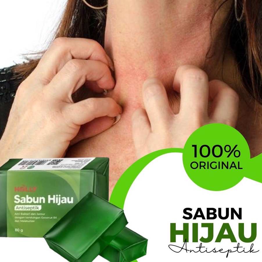PALING AMPUH Sabun Untuk Gatal Kulit  Sabun Holly Hijau Antiseptik Obat Penghilang Panu Anak Paling 