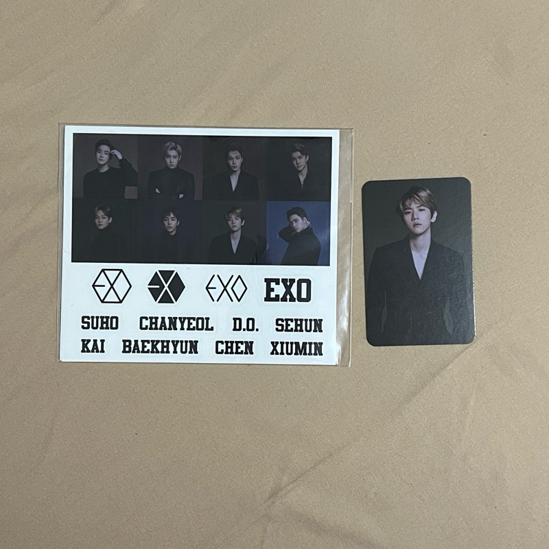 pc baekhyun lightstick exo + sticker