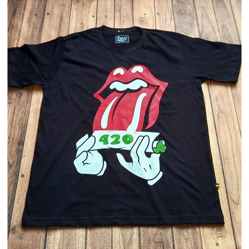 kaos 420 baju 420 tshirt 420 kaos peace wear rolling
