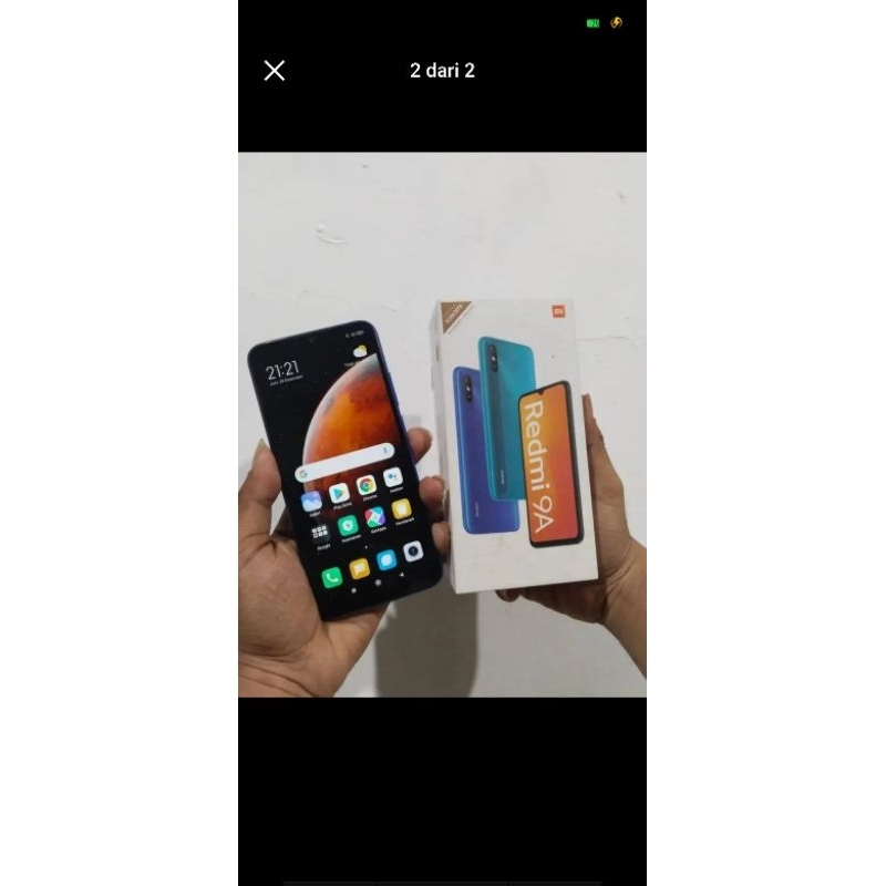 Handphone Bekas Redmi 9A 4/32 Biru