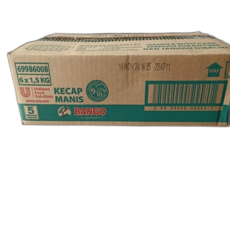 

Kecap bango 1.5kg per dus isi 6