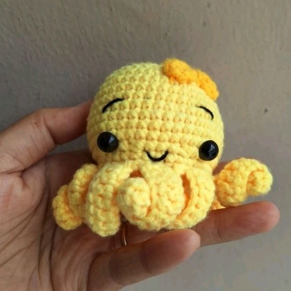 Boneka Rajut Amigurumi Gurita
